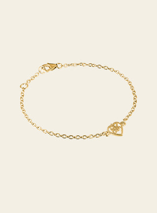 Helmi bracelet, yellow gold-plated silver