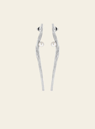 Uoma korvakorut pitkä, hopeaa