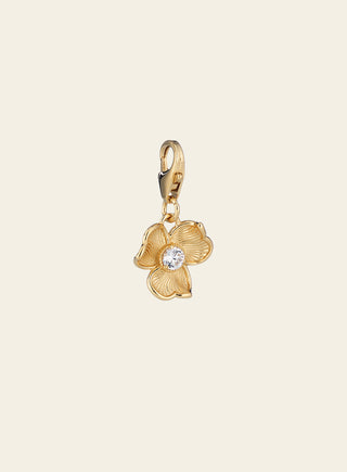 Anna charm, yellow gold plated silver