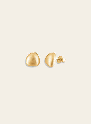 Luoto earrings, gold plated silver