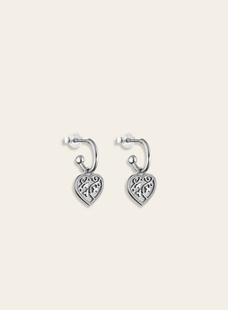 Hento earrings, silver