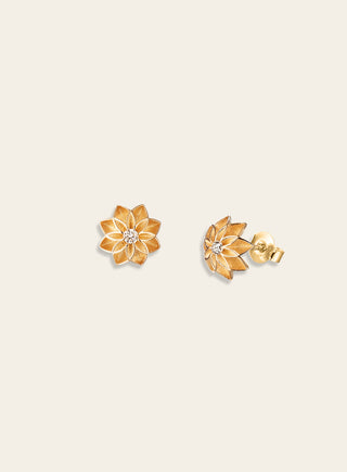 Hurma diamond earrings, gold