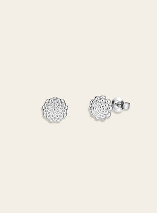 Hilla earrings, silver