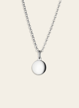 Onni pendant, large, silver