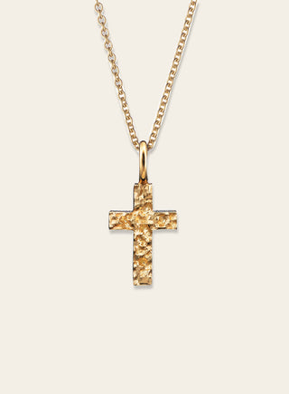Polku golden cross necklace mini
