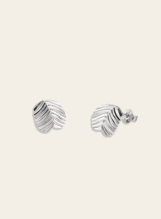 Verso earrings, silver