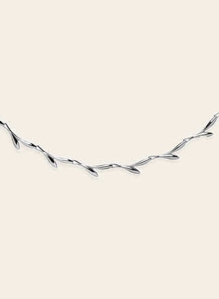 Vanilija necklace, silver