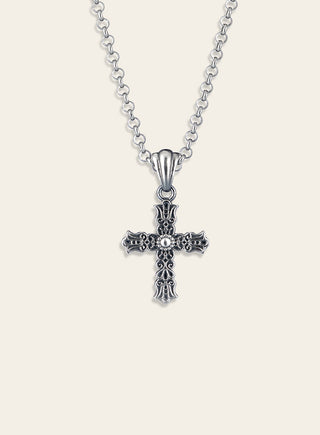 Metsäkukkia cross, silver