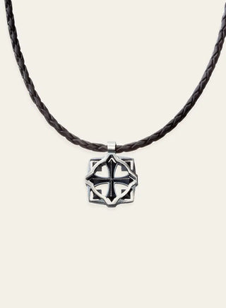 Soturi large pendant with leather cord