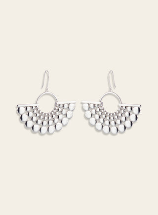 Aika earrings, silver
