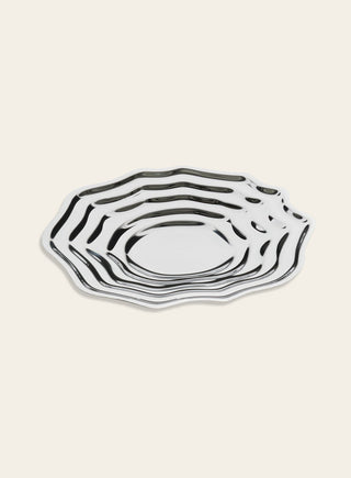 Metsälampi, serving dish, small, stainless steel