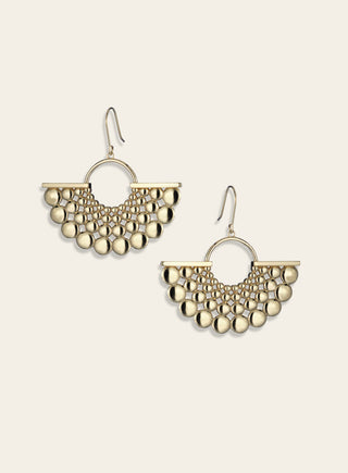 Aika earrings, gold-plated silver