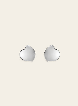 Hali stud earring, silver