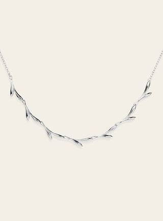 Vanilija necklace, silver - 40/45cm