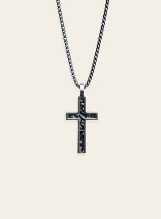Polku cross dark, silver