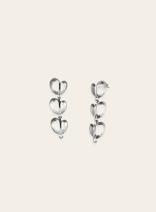 Silmu earrings large, silver