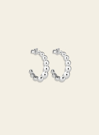 BonBon earrings, silver