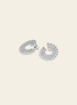 Aika earrings, silver