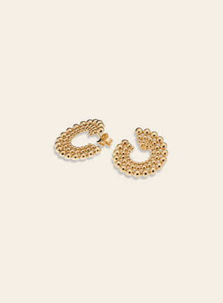 Aika earrings, gold-plated silver