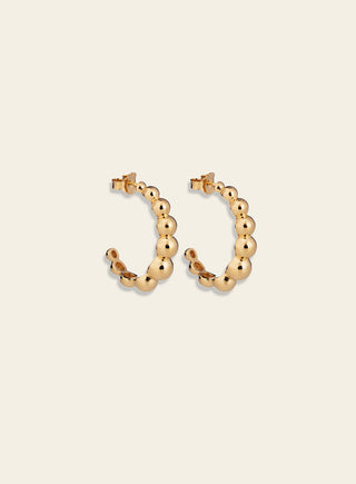 BonBon earrings, gold-plated silver