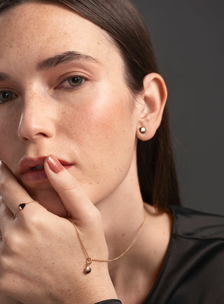 Hali stud earring, gold