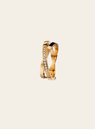 Kaksin diamond ring, gold