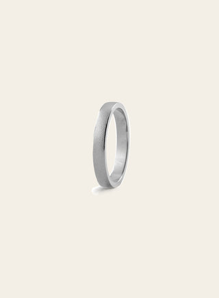 Silo ring 5mm, white gold