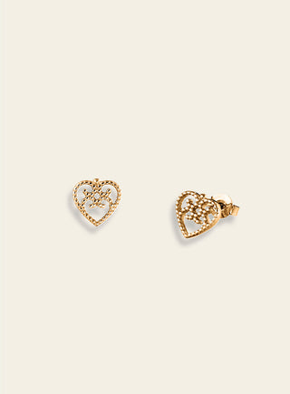 Helmi earrings, gold