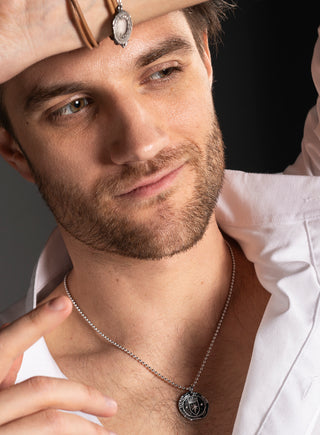 Toivo kolikko pendant, silver