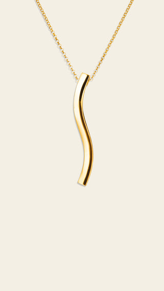 Aaria pendant, gold-plated silver