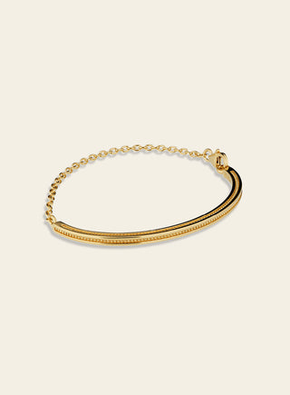 Aina bracelet, yellow gold-plated silver