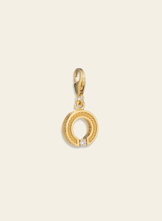 Aina charm, yellow gold plated silver