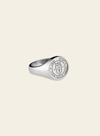 Toivo signet ring, silver
