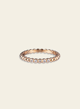 Ikuisuus ring with diamonds 2.4mm, yellow gold