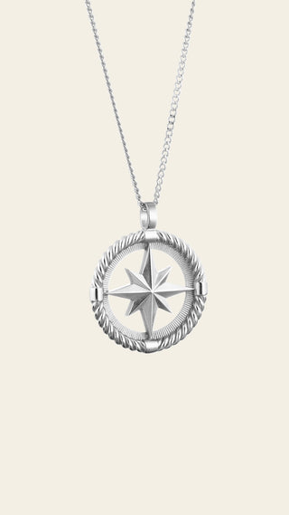 Toivo pendant, rhodium plated bronze