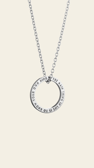 Lumoava x Moomin Nuuskamuikkunen Quote riipus, hopeaa