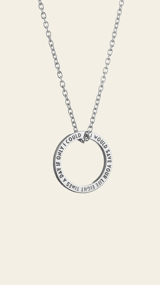 Lumoava x Moomin Niiskuneiti Quote riipus, hopeaa