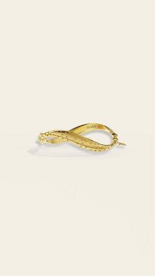 Lumoava Studio Cosmic Wave bracelet, yellow gold-plated bronze