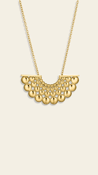 Aika pendant, gold-plated bronze