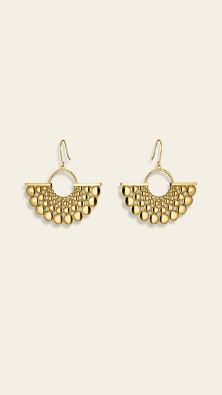 Aika earring, gold-plated bronze