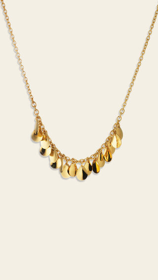 Victoria necklace, gold-plated silver