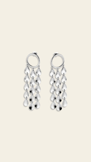 Victoria earrings, silver
